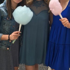 Short sleeve blue spring time dress!